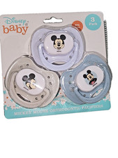 Disney Baby NEW 3 pack orthodontic pacifiers