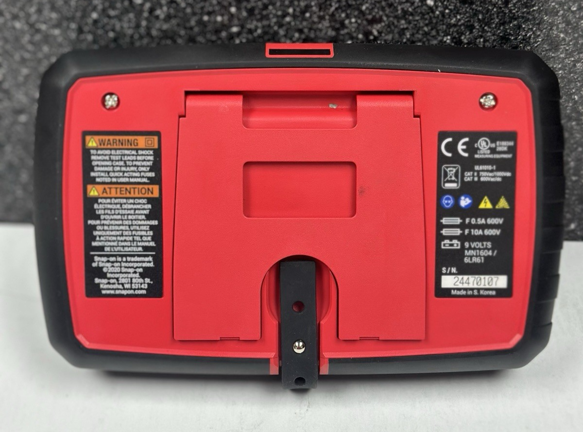 Snap on EEDM504F Basic TRMS Digital Multimeter DMM for sale online 