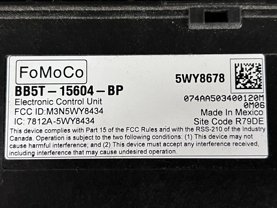 Ford Explorer 2011-2015 módulo de relé multifunción OEM (probado) BB5T-15604-BP Foto 2 de 4