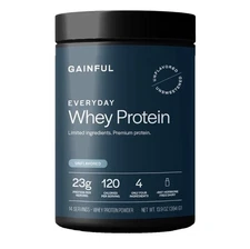 Gainful Everyday Whey Protein Powder 23g Protein per Serving, Unflavored