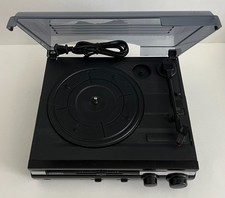 Jensen JTA-230 Turntable, Built-in Stereo Speakers - Black - comes with needle