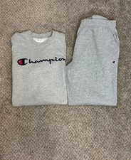 Champion Men s Gray Sweatsuit Set Sweatshirt L Joggers XL