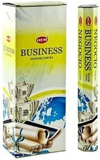 Business Hexa Incense Sticks (120 Sticks, 6 Boxes Inside) - 9 Inches Long, 20G p