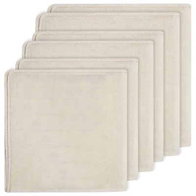 6er Pack Käsekleidung, ungebleichte reine Baumwolle Musselin Kleidung weich eckig4629