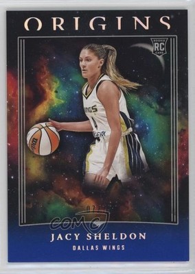 2024 Panini Origins WNBA Blue 7/75 Jacy Sheldon #84 Rookie RC 3hd