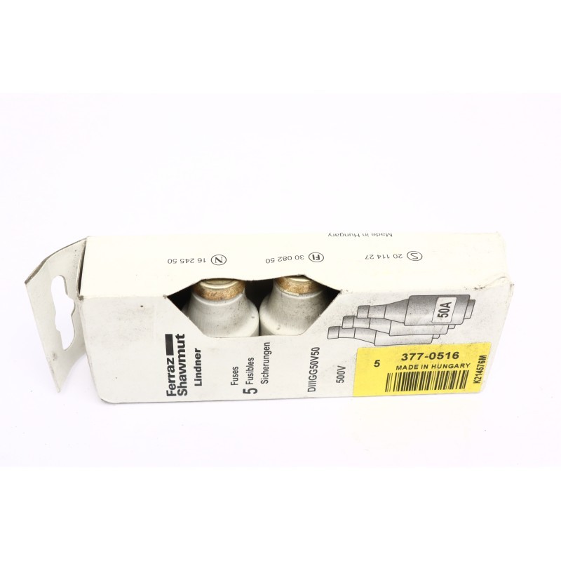 5 Pcs Ferraz Shawmut DIIGG50V50 500V 50A (B462)