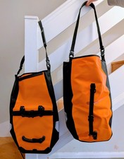 2x New Ortlieb Panier Cycling Bike Bags Waterproof 40 Litres large Orange