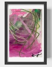 GUAJARDO Original Contemporary Expressionism Wicked Wand 9X6 Paper Signed Art