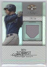 2012 Topps Triple Threads Unity Relics 24/36 Ben Zobrist #TTUR-185 9b3