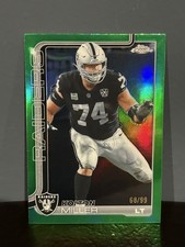Topps Chrome Kolton Miller Green #183 /99 Las Vegas Raiders NFL Trading Card