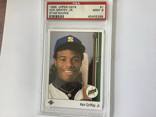 PSA 9 KEN GRIFFEY JR. 1989 Upper Deck #1 RC Rookie Mariners MINT