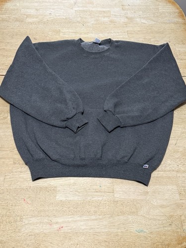 Sudadera Atlética Russell De Colección Cuello Redondo Para Hombre Talla XXL Gris Oscuro Hecha en EE. UU. 90s - Imagen 1 de 5