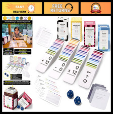 Math Flash Cards Set - 681 Addition, Subtraction, Multiplication  Division Fact