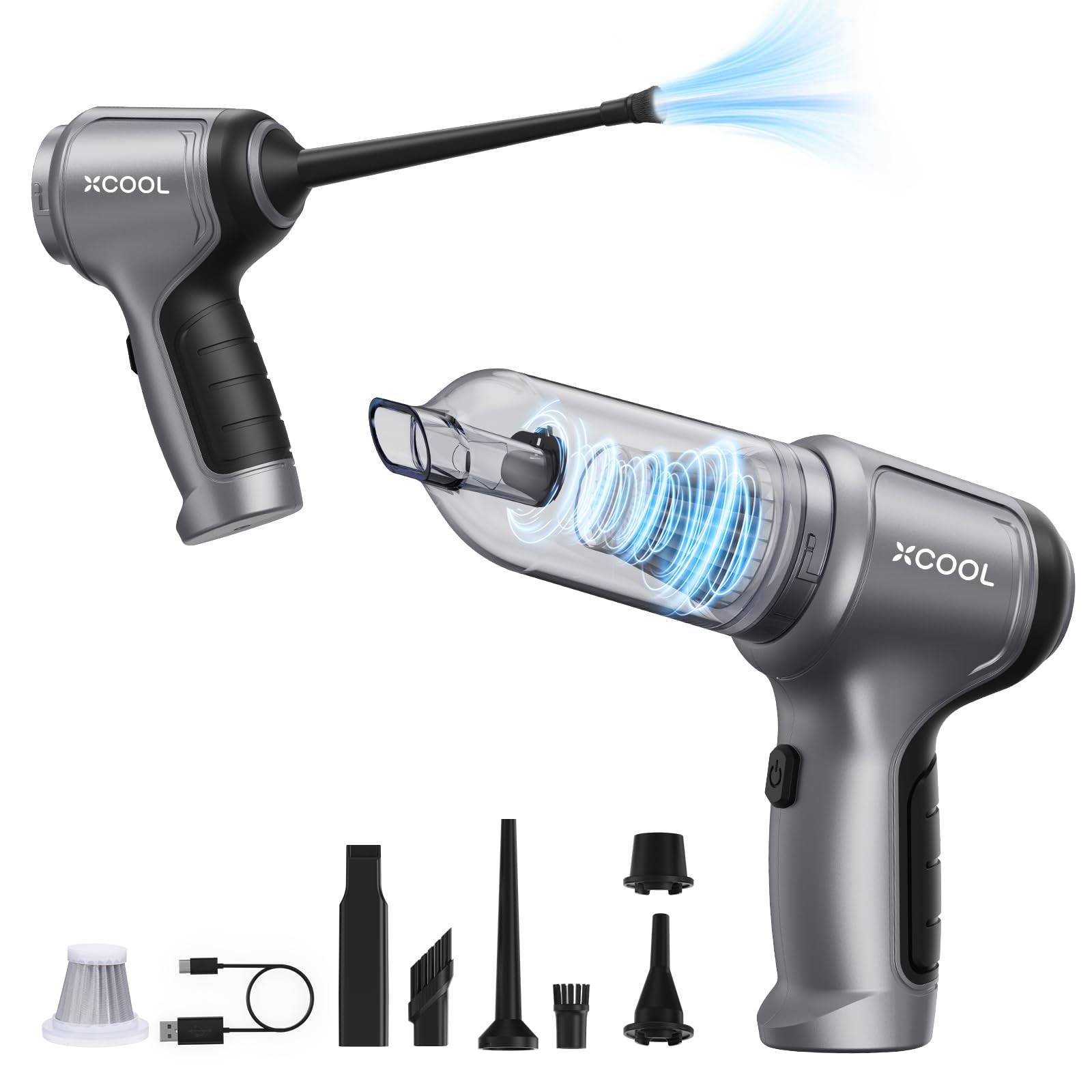 Handheld Vacuum Cordless, 12000PA Car Vacuum Cleaner High Power, Small Vacuum...