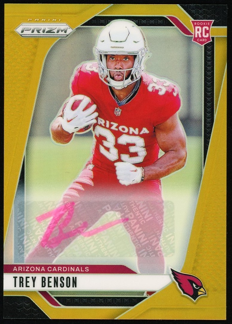 TREY BENSON 2024 Panini Prizm True Gold Prizm Auto RC 10/10!