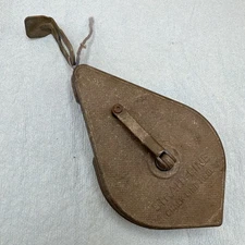 Vintage Strait-Line Chalk Line Reel Plumb Bob Irwin Auger Bit Co. USA