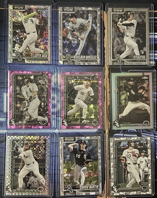2026 Topps Whitsox Lot 29 Bowman 1st Diamonte Pink Gold XFractor Mojo Laser