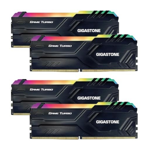 GIGASTONE Game TURBO 【RGB DDR4 RAM】64GB Kit (4x16GB)DDR4