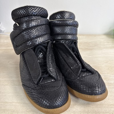 【希少カラー】Maison Margiela Future High Top Maison Margiela Future High Sneakers Snakeskin Gum Bottom Size 42