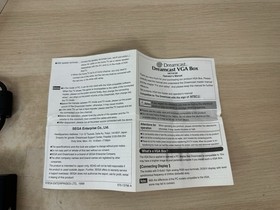 Vintage Sega Dreamcast VGA Box HKT-8100 Japan Official Adapter with Box & Manual