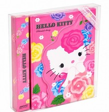 Hello Kitty Floral Diary Planner Journal Sanrio Korea Jinoho Hardcover Pink New