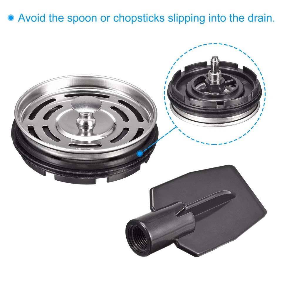 Garbage Disposal Strainer Cover Water Stopper, Fits for the Sink 3.38 Inch Foto 4 de 4