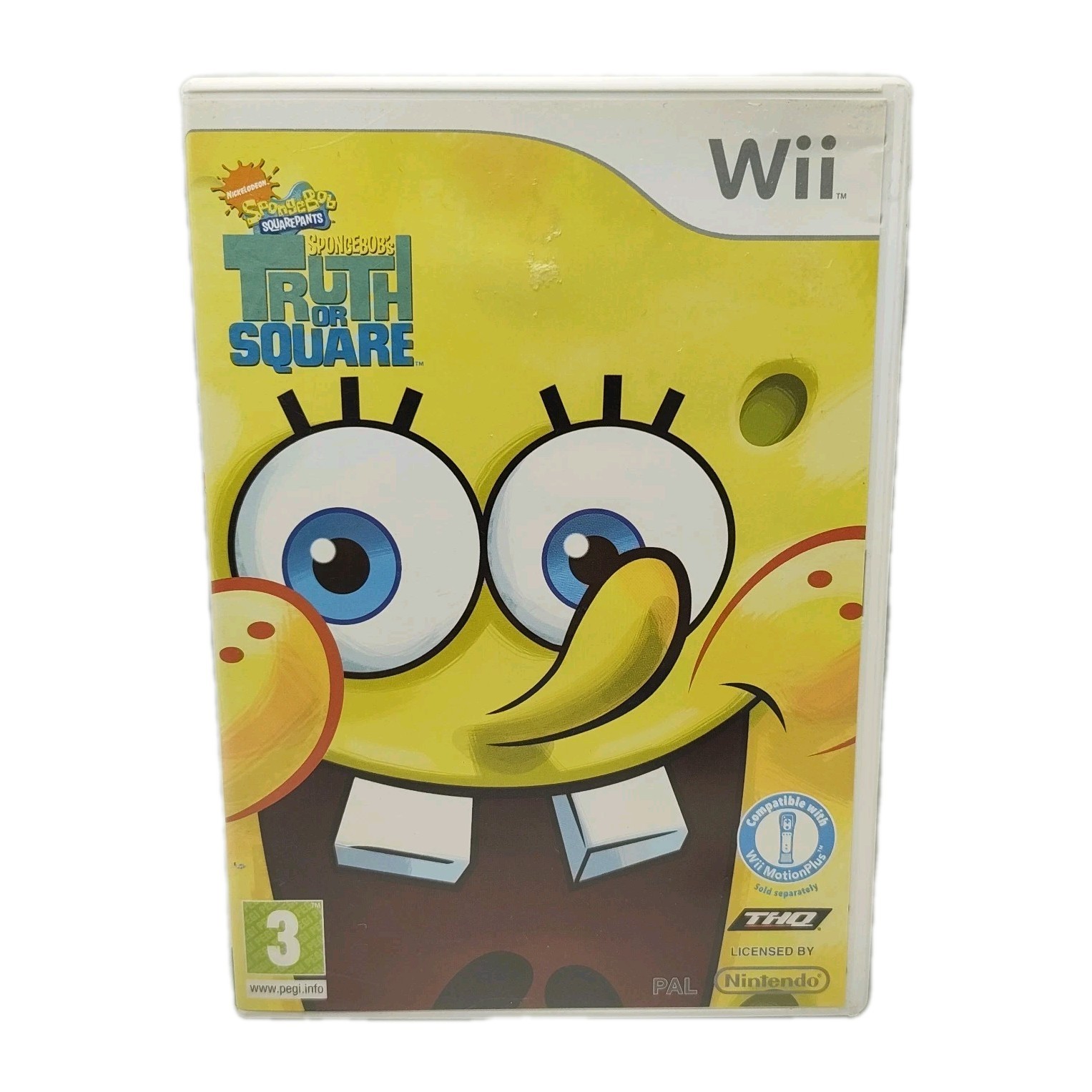 SpongeBob's Truth or Square Nintendo Wii Game w Manual SpongeBob SquarePants