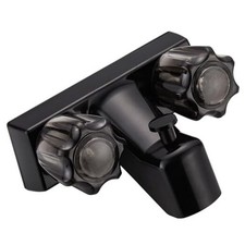 RV Shower Faucet, RV Bathtub Faucet with Shower Diverter, 4  Shower Valve Black
