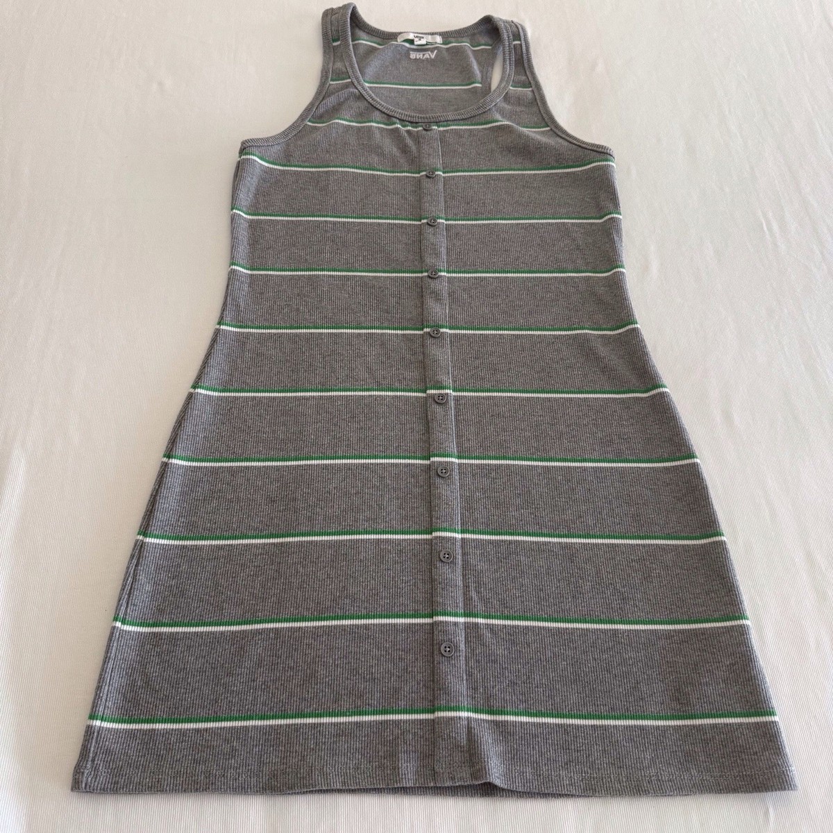 VANS Lineation Tank Dress Gray Striped Women's Sz M | eBay VANS Lineation Tank Dress Gray Striped Women's Sz M | eBay