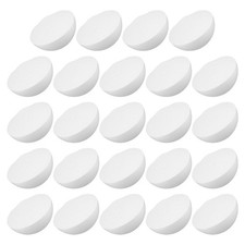 24 Pcs Handmade Foam Hemisphere Half White Balls for Crafts DIY Foams