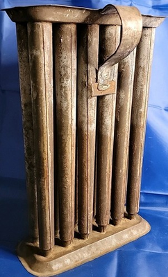 #ad Antique 10 Tube Metal Taper Candle Mold • Mid 1800s Farmhouse Primitive $68.50