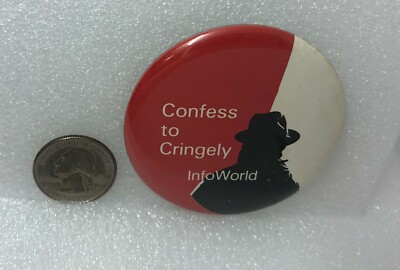 Infoworld Confess To Cringely Advertising Pin