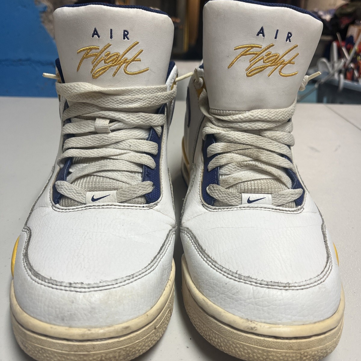 シューズ(男性用) Nike Air Flight Legacy \"Lakers \" Nike Flight Legacy Lakers for Sale | Authenticity Guaranteed