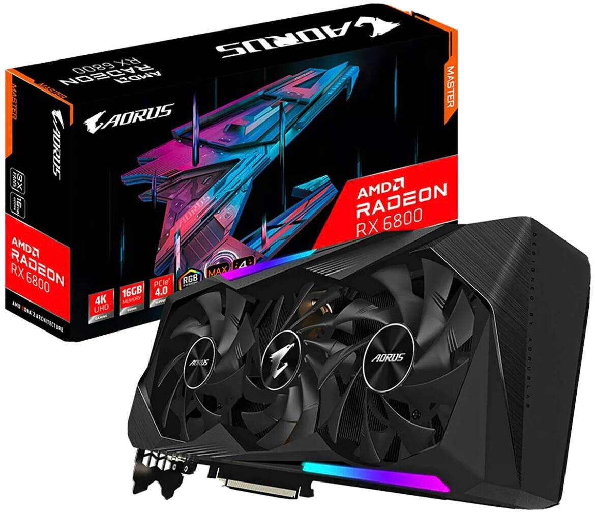GIGABYTE AMD Radeon RX 6800 MASTER 16GB GDDR6 Graphic Card for