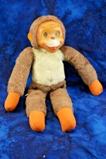 Vintage Rubber Faced Monkey, Plush, 11 Inches