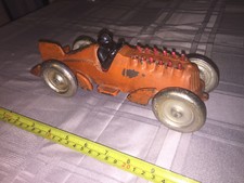 1930's Animated HUBLEY Racer 10 1/2" length - Super Rare Clean Original Paint