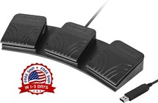 Pedal Teclado de computadora con interruptor ptico y pedal triple USB NUEVO US