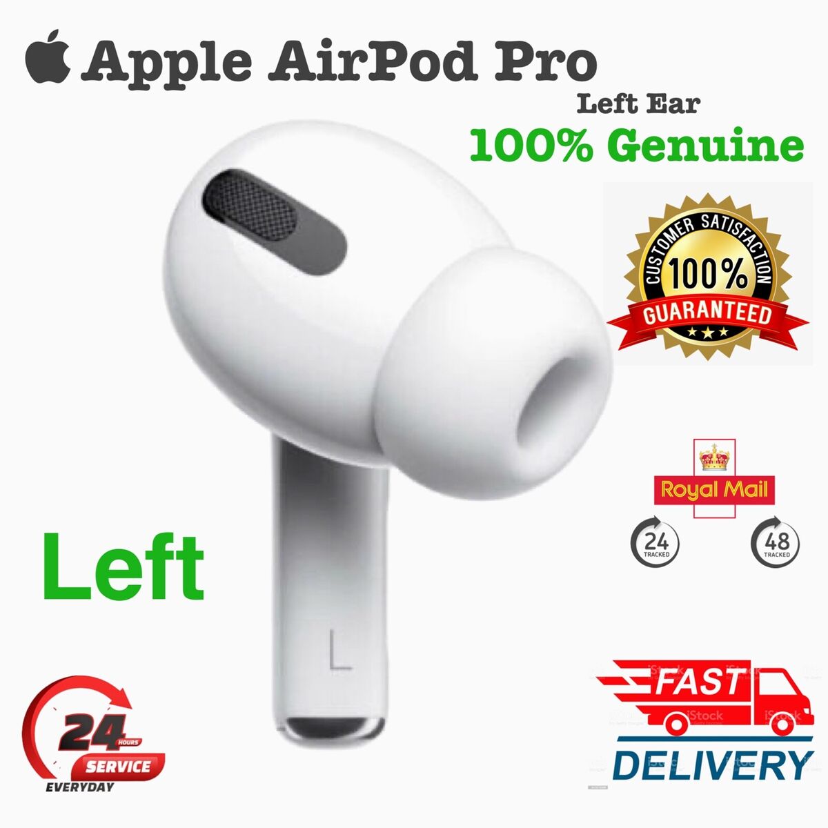 Apple AirPods Pro 1st Generation LEFT side ONLY A2084 Apple AirPods Pro 1st Generation LEFT side ONLY A2084