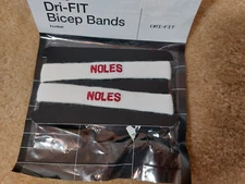 NIKE BICEP BANDS FOOTBALL, NCAA FSU FLORIDA STATE SEMINOLES