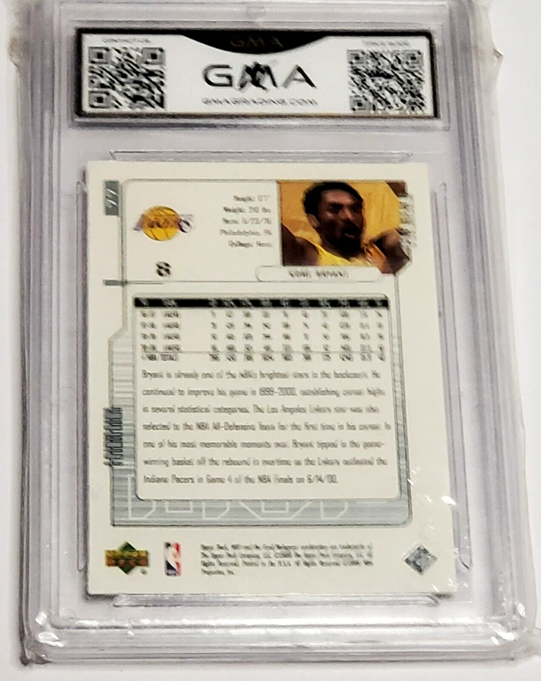 2000 Upper Deck MVP Kobe Bryant #77 Silver Script GMA-7 - Image 3 of 3