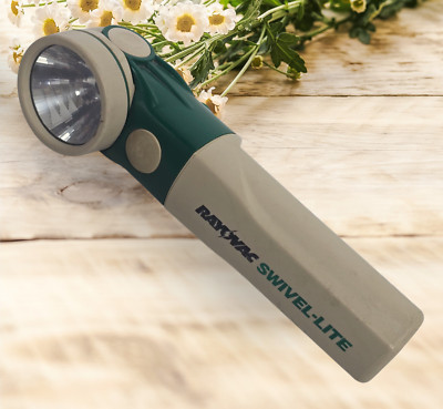 Vintage Rayovac Swivel-Lite Hands Free Flashlight Sold by Radioshack