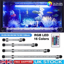 Aquarium Fish Tank 5050 RGB LED Strip Lights Bar Lamp Submersible Lights UK Plug