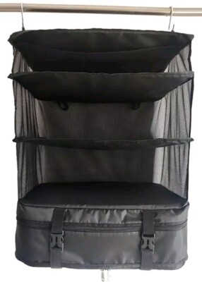 New Stack-N-Pack Hanging Luggage Stack Collapse and Go