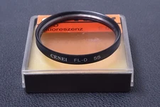 ✅ CENEI SKYLIGHT FL-D 55MM FILTER GENUINE LENS OR CAMERA SCREW W/ KEEPER 109-2