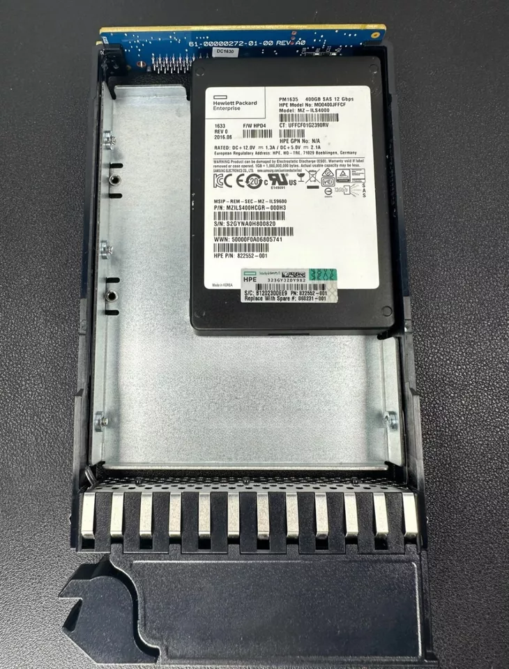 HP MSA 3.5'' 400GB 868231-001 P9M79A SSD SAS 12G Mixed Use Solid State Drive   - Image 2 of 4