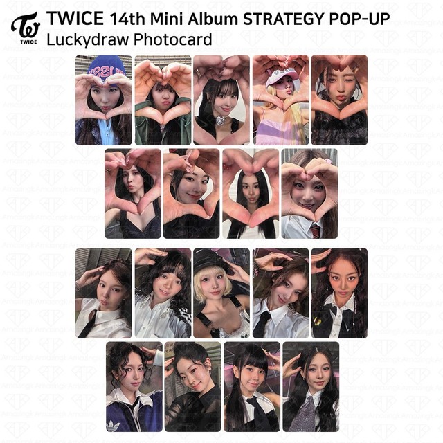 TWICE 14th Mini Album STRATEGY POP-UP Store Luckydraw Official Photocard Kpop