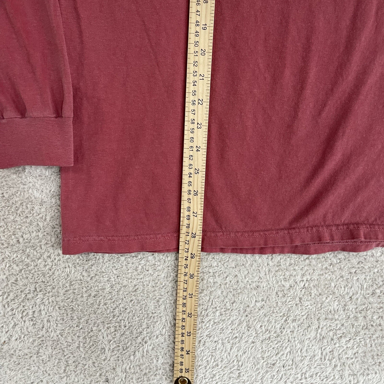 FILA Head of the Charles Regatta T Shirt Uomo Grande Rosso 2018 Canottaggio Manica Lunga Y2K