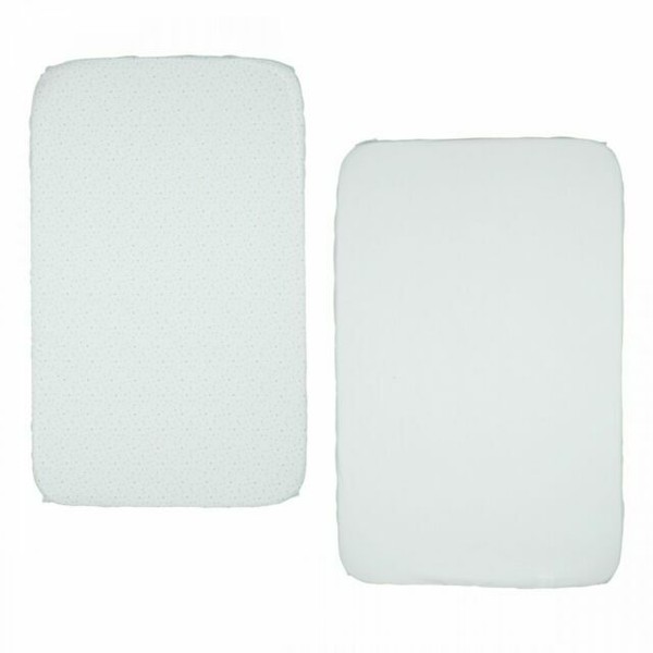 Chicco Next2Me Pair Fitted Crib Sheets Light Grey for sale online eBay