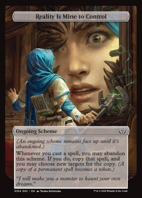 MTG - Reality Is Mine to Control (354) - Archenemy Scheme Duskmourn - Near Mint