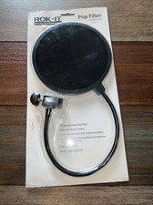 Rok-It Single Layer Microphone Pop Filter Windshield Windscreen w/ Clamp Mount